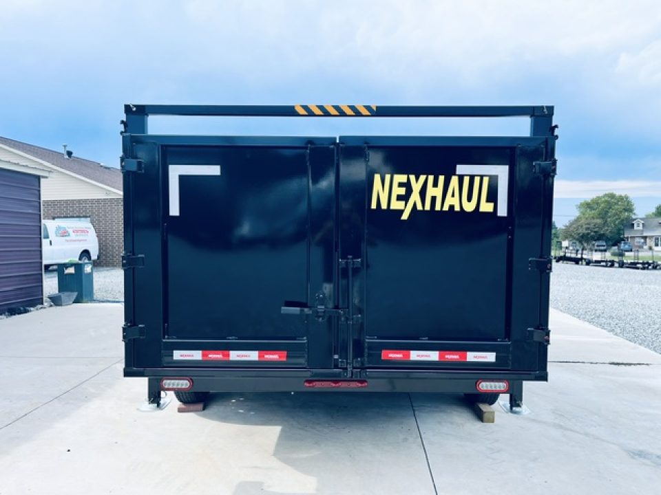 New 2027 Nexhaul 7X14 Gooseneck Dump Trailer 15K w/4ft Walls