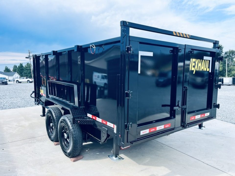 New 2027 Nexhaul 7X14 Gooseneck Dump Trailer 15K w/4ft Walls