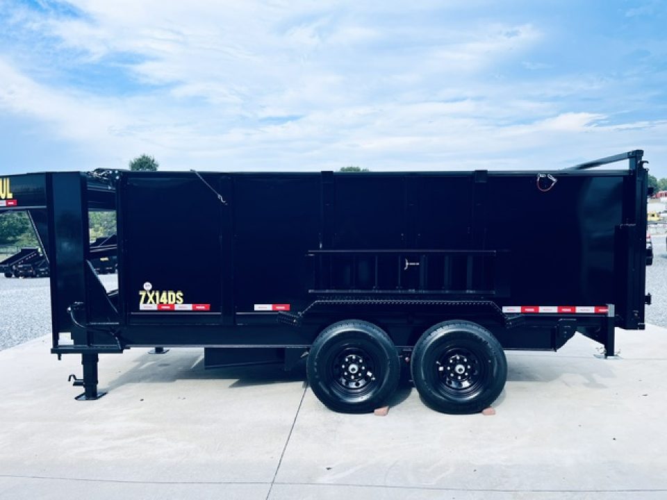 New 2027 Nexhaul 7X14 Gooseneck Dump Trailer 15K w/4ft Walls