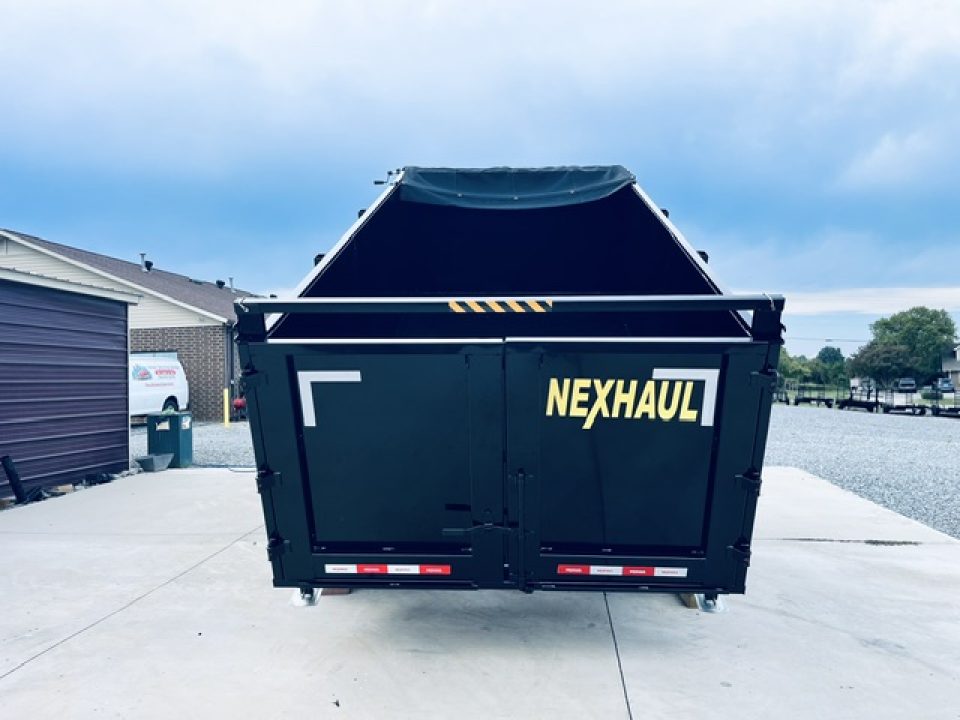 New 2027 Nexhaul 7X14 Gooseneck Dump Trailer 15K w/4ft Walls