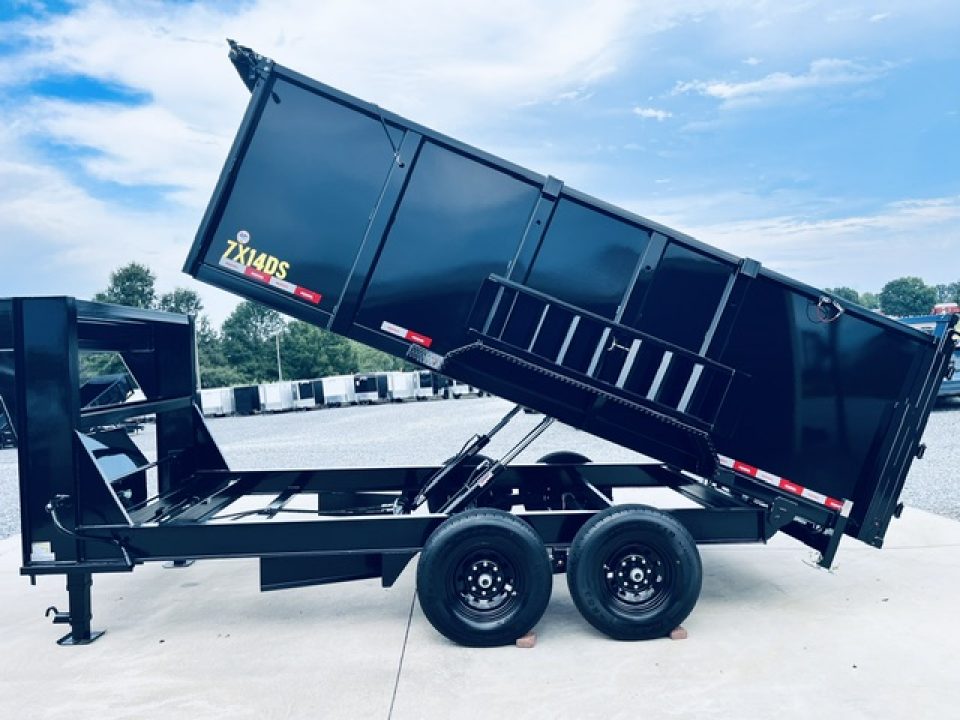 New 2027 Nexhaul 7X14 Gooseneck Dump Trailer 15K w/4ft Walls