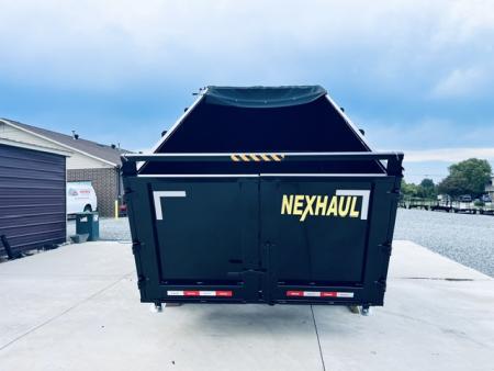 New 2027 Nexhaul 7X14 Gooseneck Dump Trailer 15K w/4ft Walls
