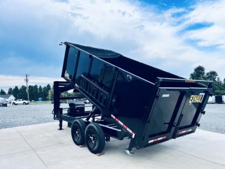 New 2027 Nexhaul 7X14 Gooseneck Dump Trailer 15K w/4ft Walls