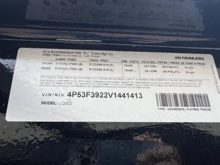 New 2027 PJ Trailers 30' Quest LQ Gooseneck Flatbed Trailer