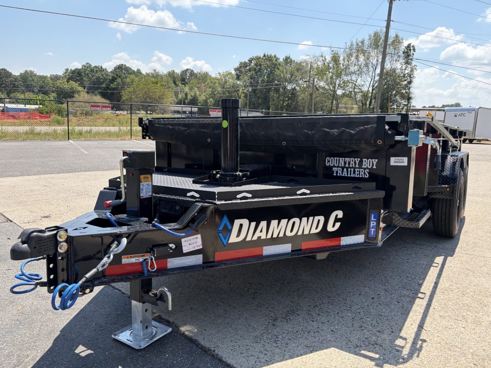 New 2027 Diamond C 82x14' Dump, 2' Sides, 3-Way Gate, Ramps LPT207