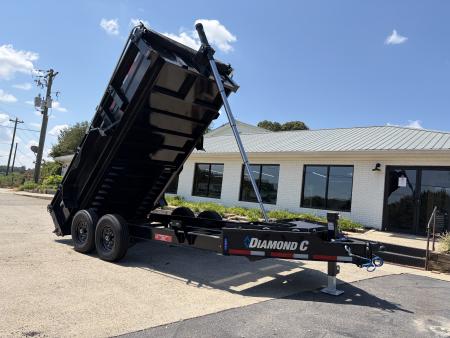 New 2027 Diamond C 82x14' Dump, 2' Sides, 3-Way Gate, Ramps LPT207