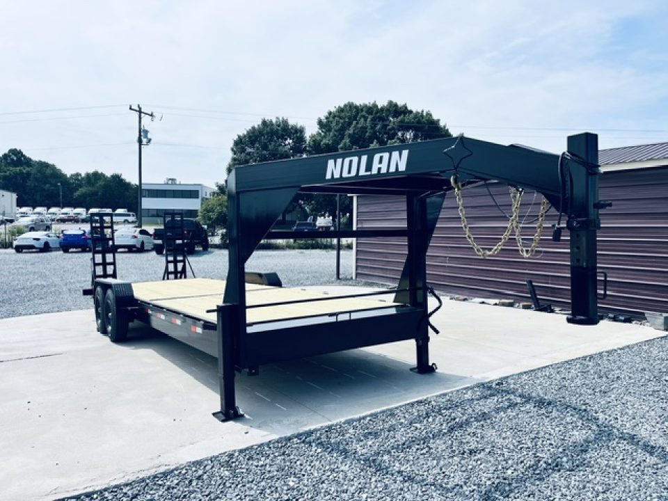 New 2026 Nolan 7X24 17K Gooseneck Low Deck Equipment Trailer