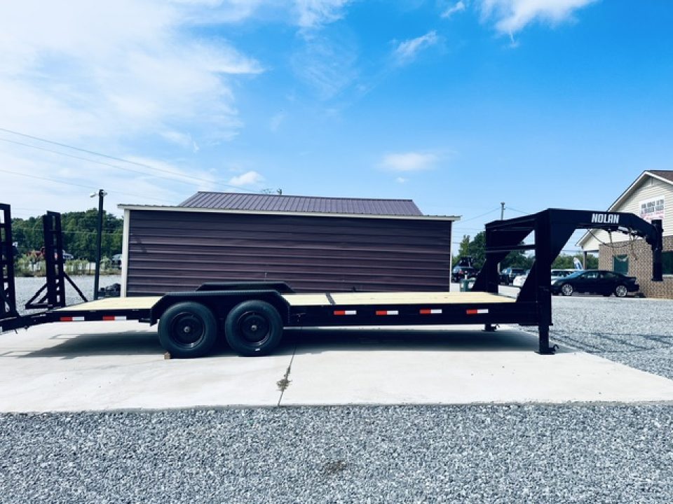 New 2026 Nolan 7X24 17K Gooseneck Low Deck Equipment Trailer