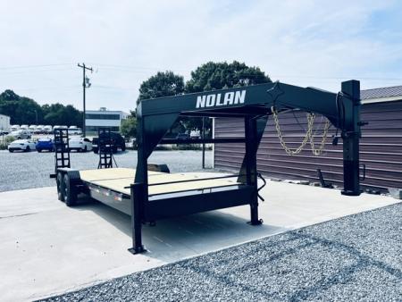 New 2026 Nolan 7X24 17K Gooseneck Low Deck Equipment Trailer