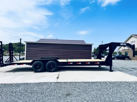 New 2026 Nolan 7X24 17K Gooseneck Low Deck Equipment Trailer