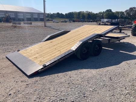 New 2027 Diamond C Trailers 102X24 TANDEM 23K TILT W/ 6' STATIONARY DECK, 18' TILT DECK W/ POWER OPTION, DRIVE OVER FENDERS & HYDROJACK Tilt Trailer