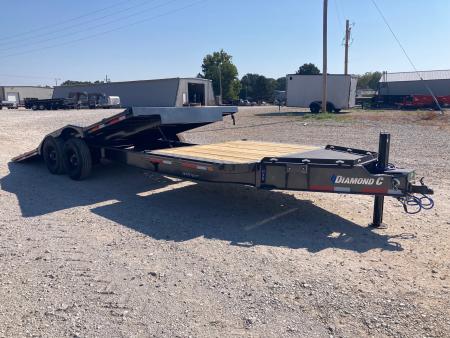 New 2027 Diamond C Trailers 102X24 TANDEM 23K TILT W/ 6' STATIONARY DECK, 18' TILT DECK W/ POWER OPTION, DRIVE OVER FENDERS & HYDROJACK Tilt Trailer