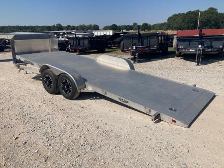 Used 2020 Aluma 82X20 TANDEM 7K ALUM TILT W/ ROCK SHIELD, ALUM DECK, IN FLOOR LIGHTS & IN BED LIGHTS Tilt Trailer
