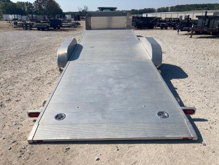 Used 2020 Aluma 82X20 TANDEM 7K ALUM TILT W/ ROCK SHIELD, ALUM DECK, IN FLOOR LIGHTS & IN BED LIGHTS Tilt Trailer