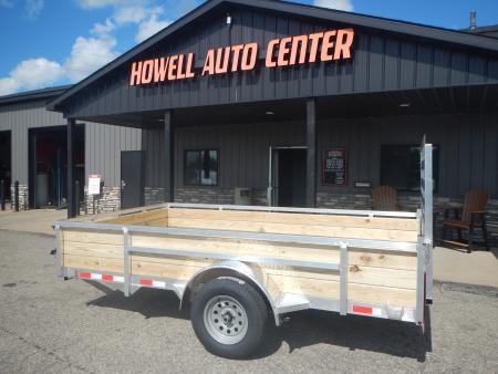 New 2027 Jaxon Fab Werks 7 X 12 WOOD SIDE Utility Trailer