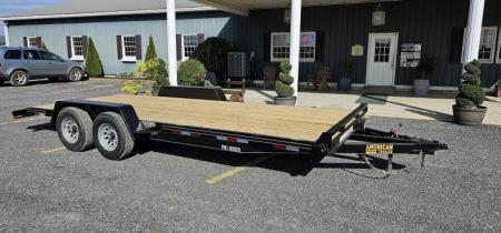 New Quality Pro Grade Wood Deck Car Hauler 20' - 9990 GVWR - Spare Mount