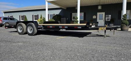 New Quality Pro Grade Wood Deck Car Hauler 20' - 9990 GVWR - Spare Mount