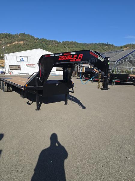 New 2027 Double A GHB208-30HBT GOOSENECK Equipment Trailer 30' W/HYDRAULIC DOVETAIL