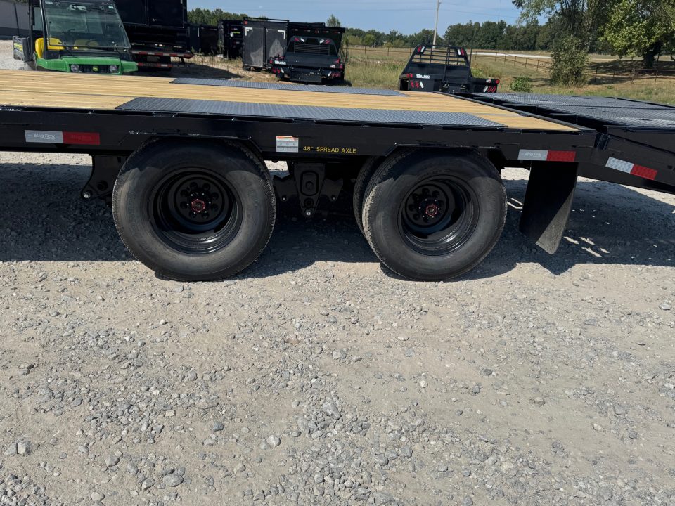 New 2027 Big Tex 102x25 Tandem 23.9K GN Flatbed w/ Mega Ramps, Load Lights, & 2-Speed Jacks