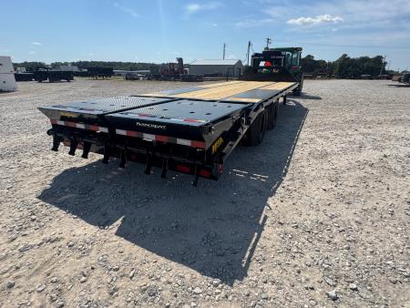 New 2027 Big Tex 102x25 Tandem 23.9K GN Flatbed w/ Mega Ramps, Load Lights, & 2-Speed Jacks