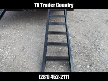 New 2027 J&C Trailers 83x20 14K Utility Trailer / 7000# Axles / 3" Heavy Duty Square Tubing / 5ft C-Channel Ramps