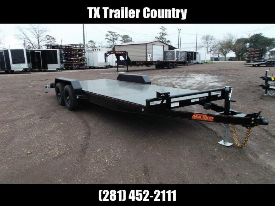 New 2027 J&C Trailers 83X20 7K Steel Deck Car Hauler / 2ft Dovetail / Bulldog Coupler / 5ft Ramps / LED's / Winch Plate