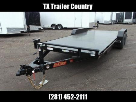 New 2027 J&C Trailers 83X20 7K Steel Deck Car Hauler / 2ft Dovetail / Bulldog Coupler / 5ft Ramps / LED's / Winch Plate