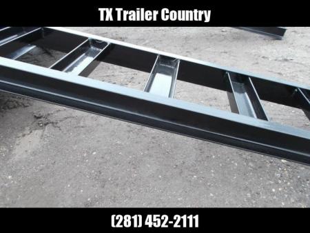 New 2027 J&C Trailers 83X20 7K Steel Deck Car Hauler / 2ft Dovetail / Bulldog Coupler / 5ft Ramps / LED's / Winch Plate