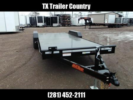 New 2027 J&C Trailers 83X20 7K Steel Deck Car Hauler / 2ft Dovetail / Bulldog Coupler / 5ft Ramps / LED's / Winch Plate