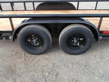 New 2027 J&C Trailers 83x20 Utility Trailer / Lowboy Trailer / 5ft Slide Out Ramps / Electric Brakes / 2" Bulldog Coupler / Heavy Duty Pipetop