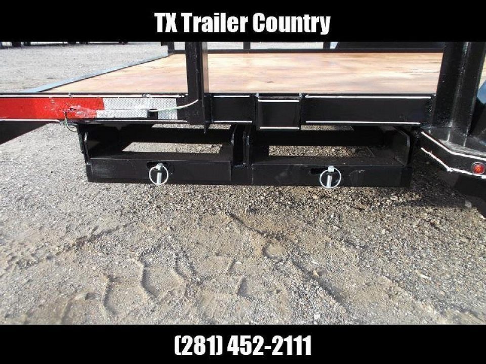 New 2027 J&C Trailers 83x16 Utility Trailer / Lowboy Trailer / 5ft Slide Out Stow Away Ramps / Heavy Duty Pipetop / Electric Brakes / 2" Bulldog Coupler