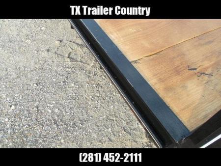 New 2027 J&C Trailers 83x16 Utility Trailer / Lowboy Trailer / 5ft Slide Out Stow Away Ramps / Heavy Duty Pipetop / Electric Brakes / 2" Bulldog Coupler