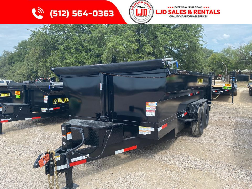 New 2026 US Built - Dump Trailer 14'x3' - Tarp - 14K GVWR