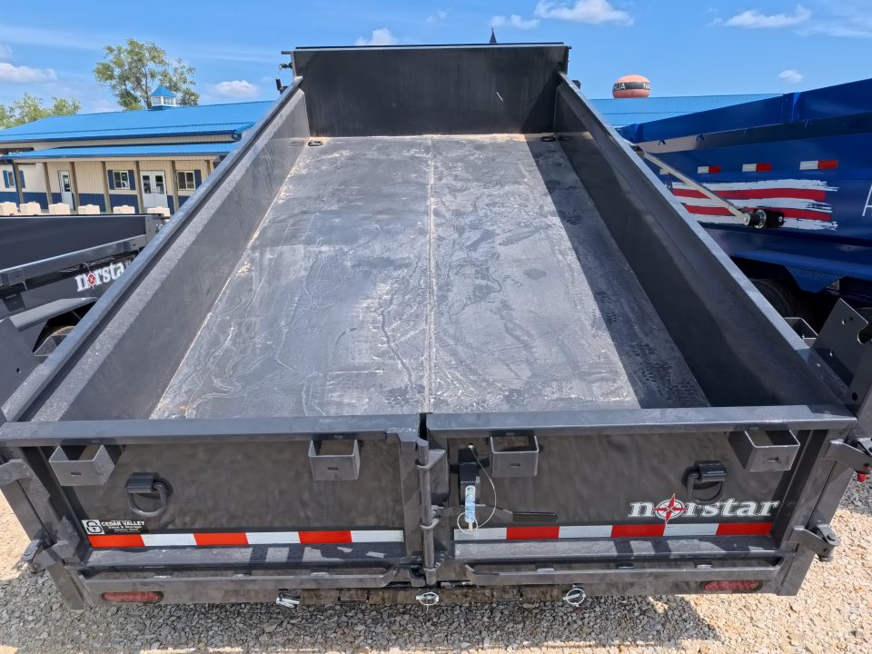 New 2027 Norstar 83 x 14 DCB Dump Trailer with 2)7K Axles, Slide-IN Ramps, 20" Dump Sides, 10 Ply Tires and More!