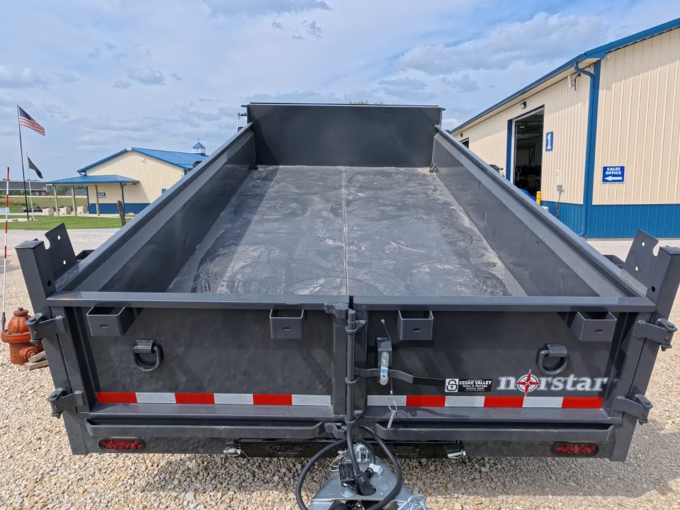 New 2027 Norstar 83 x 14 DCB Dump Trailer with 2)7K Axles, Slide-IN Ramps, 20" Dump Sides, 10 Ply Tires and More!