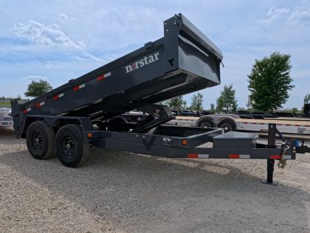 New 2027 Norstar 83 x 14 DCB Dump Trailer with 2)7K Axles, Slide-IN Ramps, 20" Dump Sides, 10 Ply Tires and More!