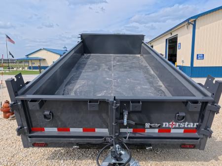 New 2027 Norstar 83 x 14 DCB Dump Trailer with 2)7K Axles, Slide-IN Ramps, 20" Dump Sides, 10 Ply Tires and More!