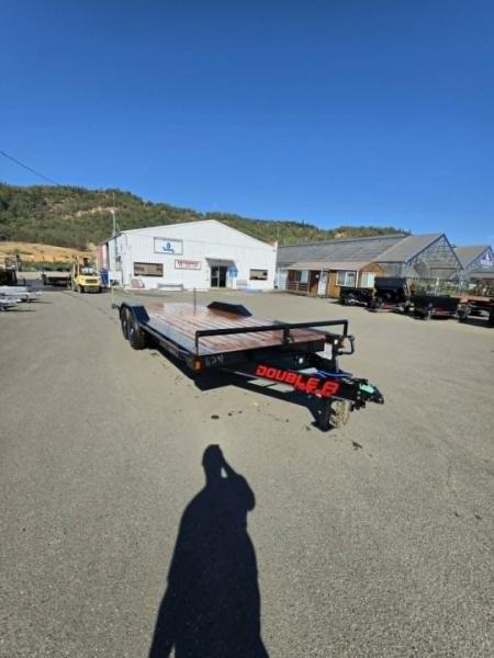 New CAR HAULER 2027 8X20 DOUBLE A ROCK CRAWLER DRIVE OVER FENDERS 14,000 GVWR TRAILER BLACK