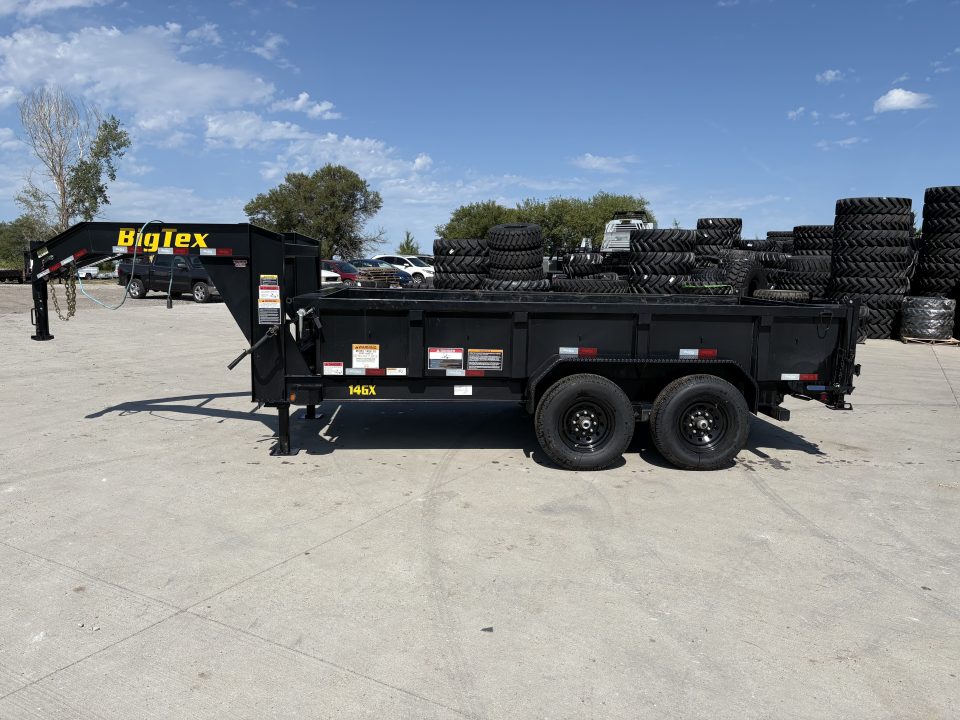 Used 2022 Big Tex Trailers 14' Gooseneck Dump Dump Trailer