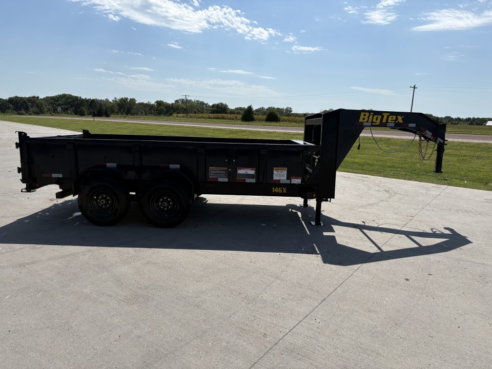 Used 2022 Big Tex Trailers 14' Gooseneck Dump Dump Trailer