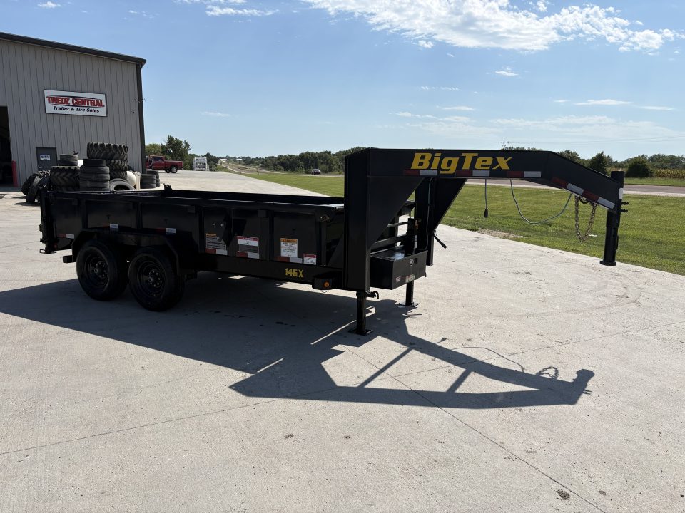 Used 2022 Big Tex Trailers 14' Gooseneck Dump Dump Trailer