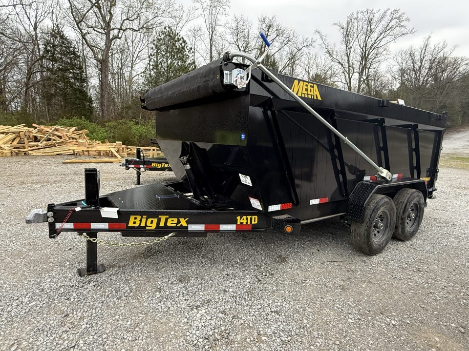 New 2026 Big Tex Trailers 14TDX 16’ 5 STAGE TELESCOPIC DUMP TRAILER HYDRO JACK, LONG ARM TARP 14PLY TIRES