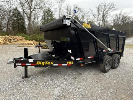 New 2026 Big Tex Trailers 14TDX 16’ 5 STAGE TELESCOPIC DUMP TRAILER HYDRO JACK, LONG ARM TARP 14PLY TIRES