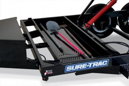 New 7 x 14 Sure-Trac HD Telescopic Dump Trailer, 14K GVWR ***w/Ramps, Combo Gate, Tarp Kit & Battery Charge