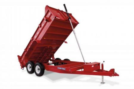 New 7 x 14 Sure-Trac HD Telescopic Dump Trailer, 14K GVWR ***w/Ramps, Combo Gate, Tarp Kit & Battery Charge