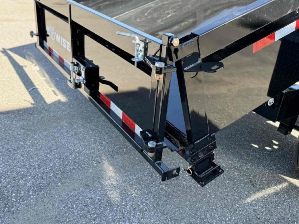 New 2025 BWise 7x16 Dump Trailer 16k 8" CHANNEL MAIN FRAME w/ Tarp and Ramps