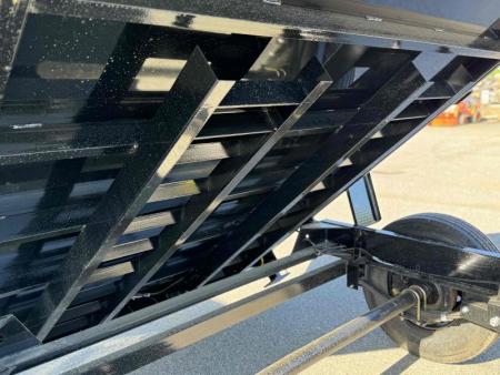 New 2025 BWise 7x16 Dump Trailer 16k 8  CHANNEL MAIN FRAME w/ Tarp and Ramps