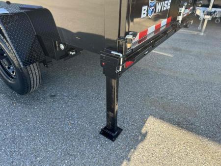 New 2025 BWise 7x16 Dump Trailer 16k 8" CHANNEL MAIN FRAME w/ Tarp and Ramps