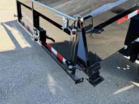 New 2025 BWise 7x16 Dump Trailer 16k 8" CHANNEL MAIN FRAME w/ Tarp and Ramps
