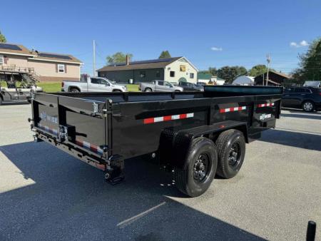New 2025 BWise 7x16 Dump Trailer 16k 8" CHANNEL MAIN FRAME w/ Tarp and Ramps